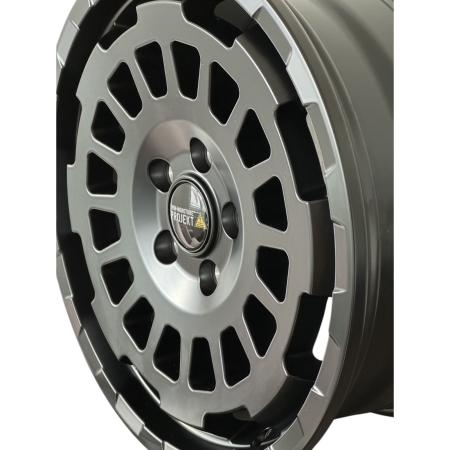 8x17 ET40 Twin-Monotube-Projekt-AT1 Monobloc Alufelge in schwarz für VW T5